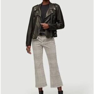 FRAME Le Crop Mini Boot Jeans – Glen Plaid, Size 29